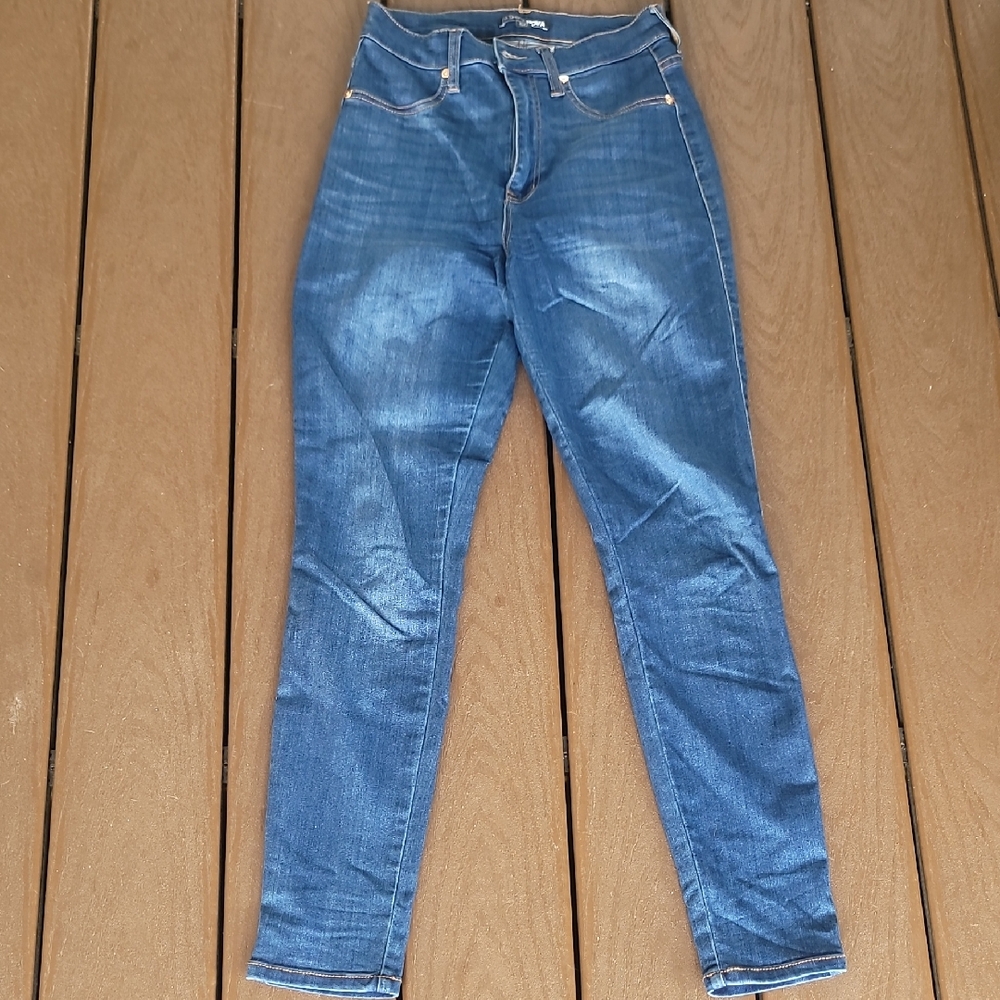 Fashion Nova Dark Blue Skinny Jeans